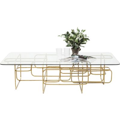 Кофейный столик Meander Gold 140x80cm 82370 в Киеве купить kare-design мебель свет декор