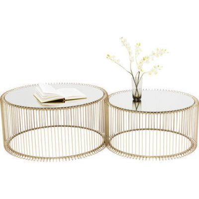 Журнальний столик Wire Brass (2/Set) 83456 у Києві купити kare-design меблі світло декор