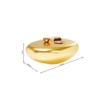 Столик журнальний фігурний KARE DESIGN Pebble Gold, 122х96 см, (золотий) 85119 в Киеве купить kare-design мебель свет декор