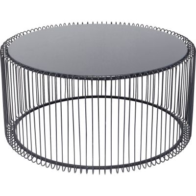 Кофейный столик Wire Uno Black d:80cm 84514 в Киеве купить kare-design мебель свет декор