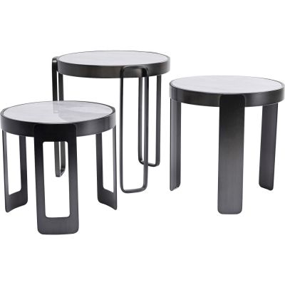 Кавовий стіл Perelli Black (3/Set) 86155 у Києві купити kare-design меблі світло декор