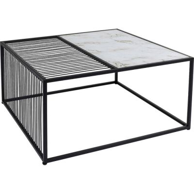 Столик журнальний квадратний KARE DESIGN Twice, 80х80 см, (чорно-білий) 86494 у Києві купити kare-design меблі світло декор