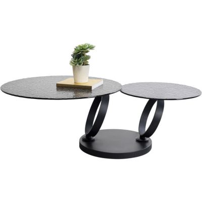 Столик журнальний круглий KARE DESIGN Beverly Bubble, 133x80 см, (чорний) 87650 у Києві купити kare-design меблі світло декор