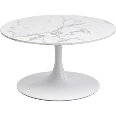 Кофейный стол Schickeria Marble White Ø80cm 87763 в Киеве купить kare-design мебель свет декор