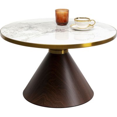 Столик журнальний круглий Cono Ceramic Ø70cm, (коричневий) 87807 в Киеве купить kare-design мебель свет декор