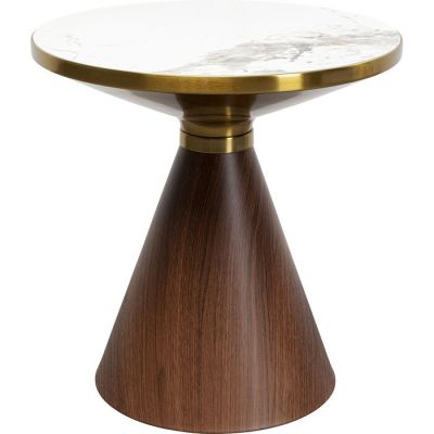 Столик журнальний круглий Cono Ceramic Ø50cm, (коричневий) 87808 в Киеве купить kare-design мебель свет декор