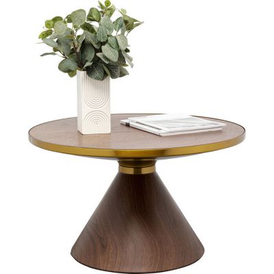 Столик журнальний круглий Cono Walnut Ø70cm, (коричневий) 87810 в Киеве купить kare-design мебель свет декор