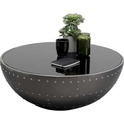 Столик журнальний круглий KARE DESIGN Lounge Black Graphit, d:83, (стальний) 87909 в Киеве купить kare-design мебель свет декор