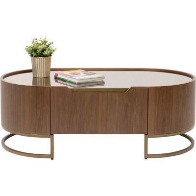 Столик журнальний овальний KARE DESIGN Giorgio, 70x130 см, (коричневий) 70187 у Києві купити kare-design меблі світло декор