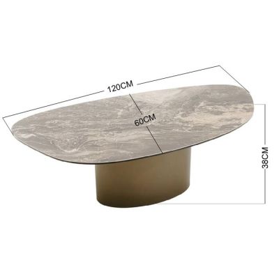 Столик журнальний фігурний KARE DESIGN Paso, 120x60 см, (чорно-коричневий) 70899 в Киеве купить kare-design мебель свет декор