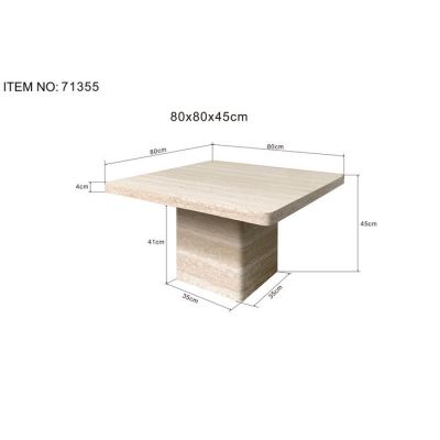 Журнальний столик Travi 80x80cм, (кремовий) 71355 в Киеве купить kare-design мебель свет декор