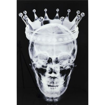 Картина на стекле Crown Skull 120x80cm 51207 в Киеве купить kare-design мебель свет декор