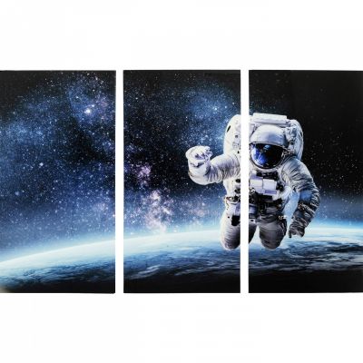 Картина на стекле Triptychon Man in Space 160x240 51879 в Киеве купить kare-design мебель свет декор