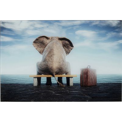 Картина на склі Elephant Journey 60x40cm 55415 у Києві купити kare-design меблі світло декор
