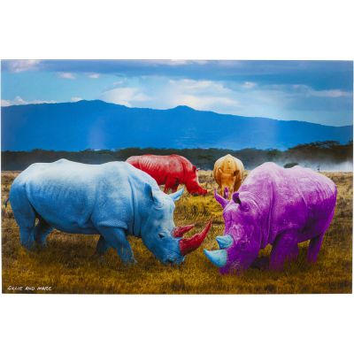 Картина на склі Rhino Colore 120x80cm 57016 у Києві купити kare-design меблі світло декор