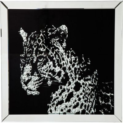 Картина на склі в раці Mirror Leopard 80x80cm 35846 у Києві купити kare-design меблі світло декор