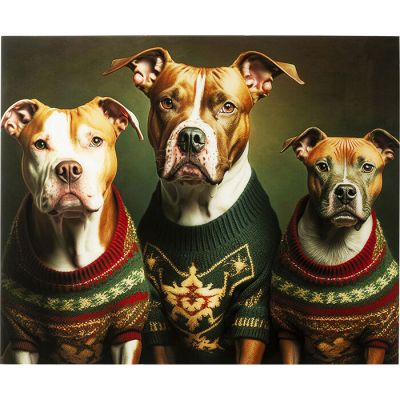 Картина на склі Dog Family 110x90cм, (різнокольоровий) 56270 у Києві купити kare-design меблі світло декор