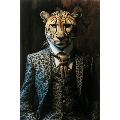 Картина на склі KARE DESIGN Mister Leo, 100x150cм, (різнокольоровий) 56271 у Києві купити kare-design меблі світло декор