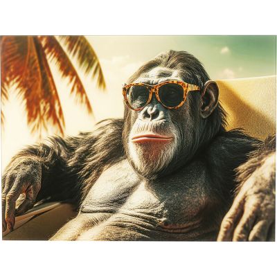 Картиан на стекле Holiday Monkey 80x60cm 56272 в Киеве купить kare-design мебель свет декор