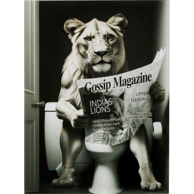 Картина на склі Bath Lioness 60x80cm 56275 у Києві купити kare-design меблі світло декор