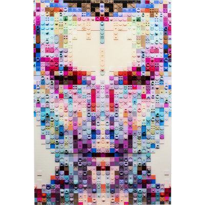 Картина на склі Pixel Face 120x80cm 56574 у Києві купити kare-design меблі світло декор