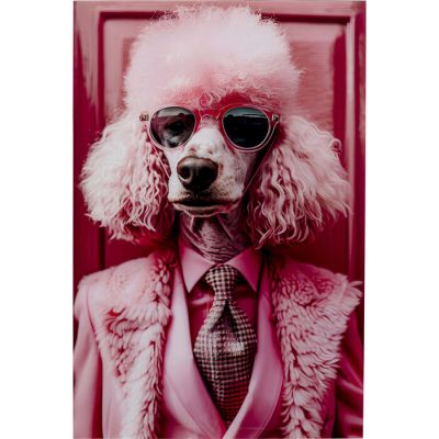 Картина на склі Pink Poodle 80x120cм, 57672 у Києві купити kare-design меблі світло декор