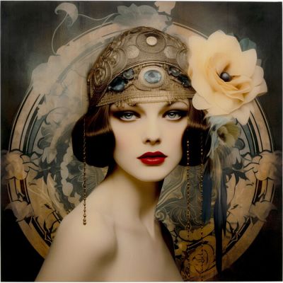 Картина на склі Muse Art Nouveau 100x100cм, 57675 у Києві купити kare-design меблі світло декор