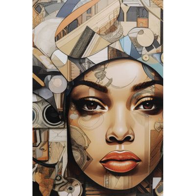 Картина на склі 3D Art Geo Woman, 80x80 см 57827 у Києві купити kare-design меблі світло декор