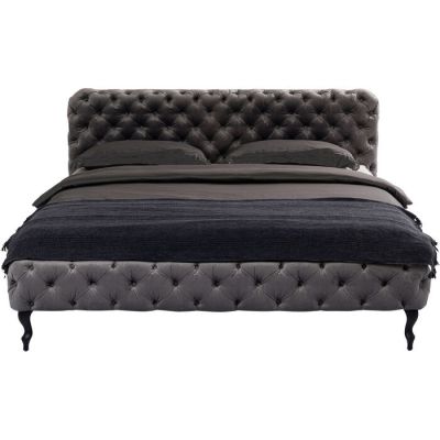 Ліжко KARE DESIGN Desire Velvet Silver Grey, 180х200 см, (сірий) 80636 у Києві купити kare-design меблі світло декор