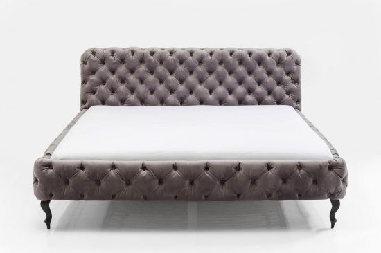 Ліжко Desire High Silver Grey 160х200 см 81225 у Києві купити kare-design меблі світло декор