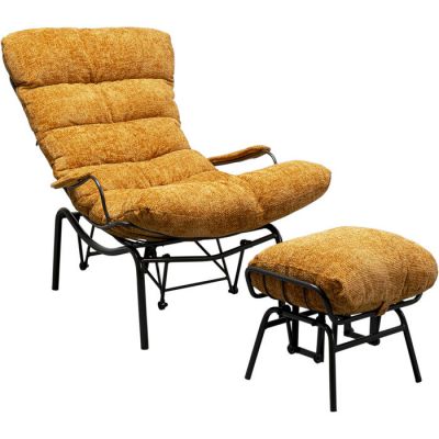 Крісло гойдалка з пуфом Vienna Swing, (жовтий) 87842 в Киеве купить kare-design мебель свет декор