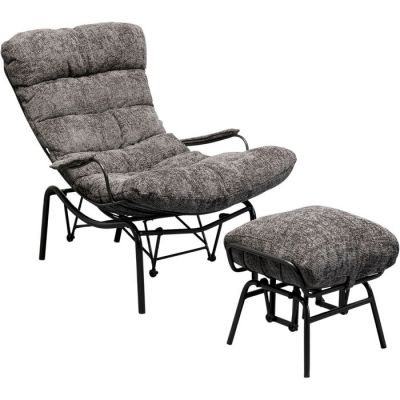 Крісло гойдалка з пуфом Vienna Swing, (сірий) 87843 в Киеве купить kare-design мебель свет декор