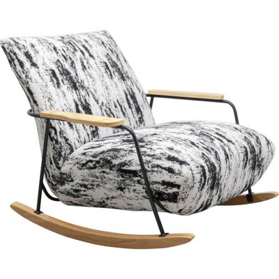 Крісло гойдалка KARE DESIGN Kyle Nature, (біло-чорний) 70574 у Києві купити kare-design меблі світло декор