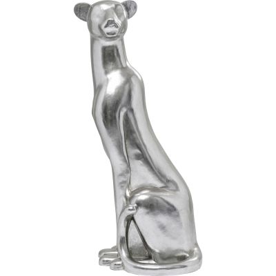 Декоративна фігура Sitting Leopard Silver 150 см. 53612 у Києві купити kare-design меблі світло декор