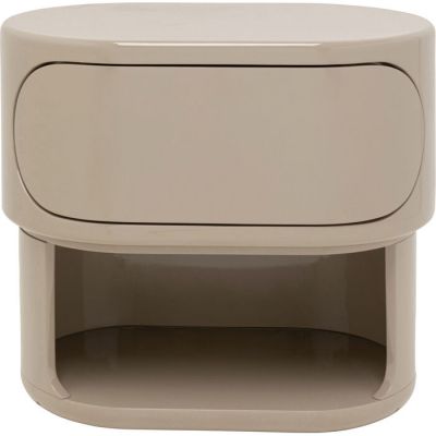 Тумба приліжкова KARE DESIGN Groove Taupe, 60x55 см, (сіро-коричневий) 71173 в Киеве купить kare-design мебель свет декор