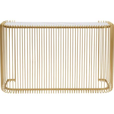Консоль KARE DESIGN Wire Glass Marble Gold, 142 см, (золотий) 86529 в Киеве купить kare-design мебель свет декор