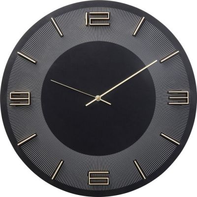 Годинник настінний KARE DESIGN Leonardo Black/Gold, d:49, (чорно-золотий) 52053 у Києві купити kare-design меблі світло декор