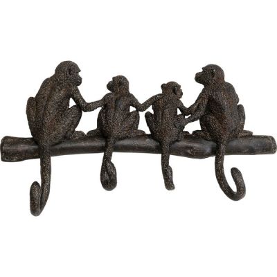 Вішак настінний  KARE DESIGN Monkey Family, 38 см, (чорно-коричневий) 70392 у Києві купити kare-design меблі світло декор