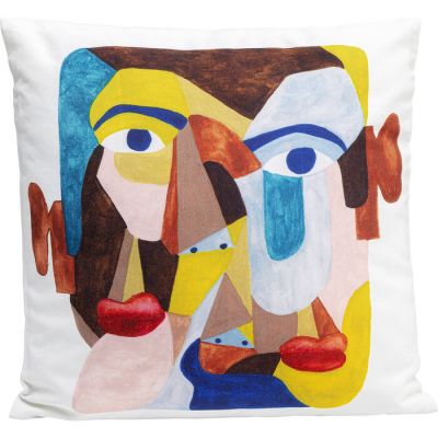 Подушка KARE DESIGN Artistic Face, 45х45 см, (різнокольоровий) 52936 в Киеве купить kare-design мебель свет декор