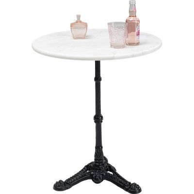 Стіл для кафе круглий KARE DESIGN Round White, d:60, (чорно-білий) 85157 в Киеве купить kare-design мебель свет декор