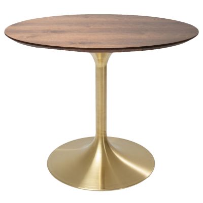 Стол Invitation Set Walnut Brass d:90cm 85957 в Киеве купить kare-design мебель свет декор