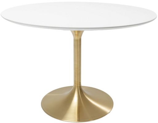 Стол Invitation Set White Brass d:120cm 85958 в Киеве купить kare-design мебель свет декор