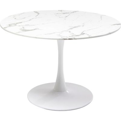 Стіл обідній круглий KARE DESIGN Veneto Marble White, d:110, (білий) 86017 в Киеве купить kare-design мебель свет декор