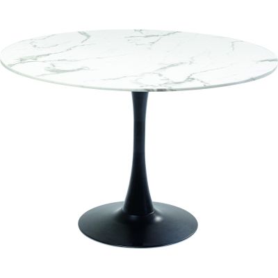 Стол Schickeria Marble White Black Ø110cm 86963 в Киеве купить kare-design мебель свет декор
