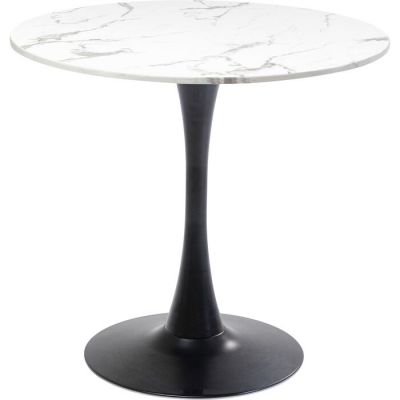 Стіл круглий KARE DESIGN Schickeria Marble White Black, d:80, (чорно-білий) 86964 в Киеве купить kare-design мебель свет декор