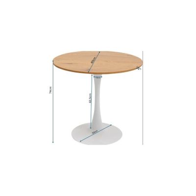 Стіл круглий KARE DESIGN Schickeria Marble White Black, d:80, (чорно-білий) 86964 у Києві купити kare-design меблі світло декор
