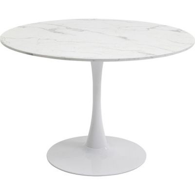 Стіл обідній круглий KARE DESIGN Schickeria Marble White, d:110, (білий) 87057 в Киеве купить kare-design мебель свет декор