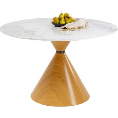 Стіл обідній круглий KARE DESIGN Cono Ceramic Oak, d:120 71568 у Києві купити kare-design меблі світло декор