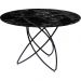 Стол Molekular Black Marble Glass Ø120cm