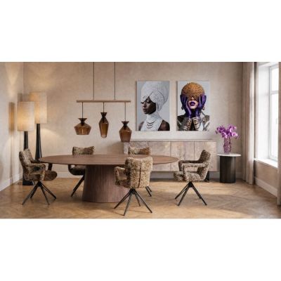 Стіл обідній розсувний KARE DESIGN Benvenuto Walnut, 200(+50)х110 см, (коричневий) 80820 у Києві купити kare-design меблі світло декор